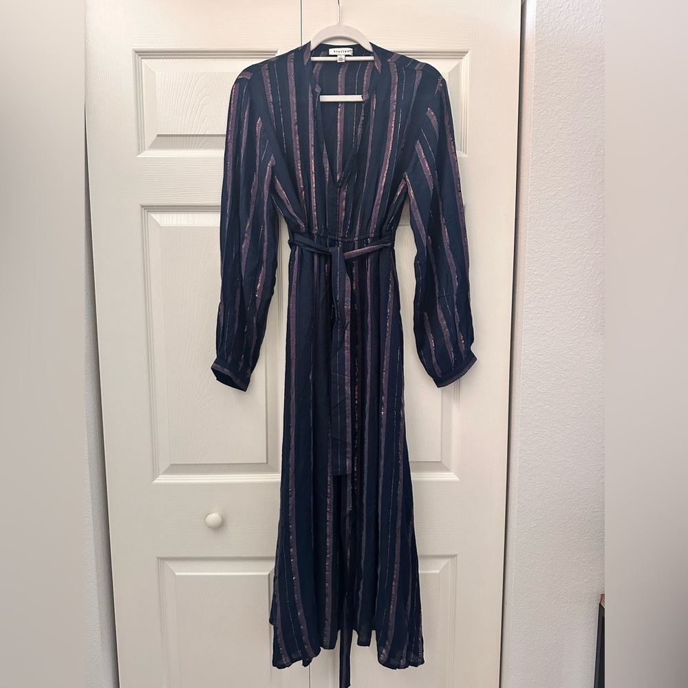 Stellah NY Elegant Striped Maxi Dress